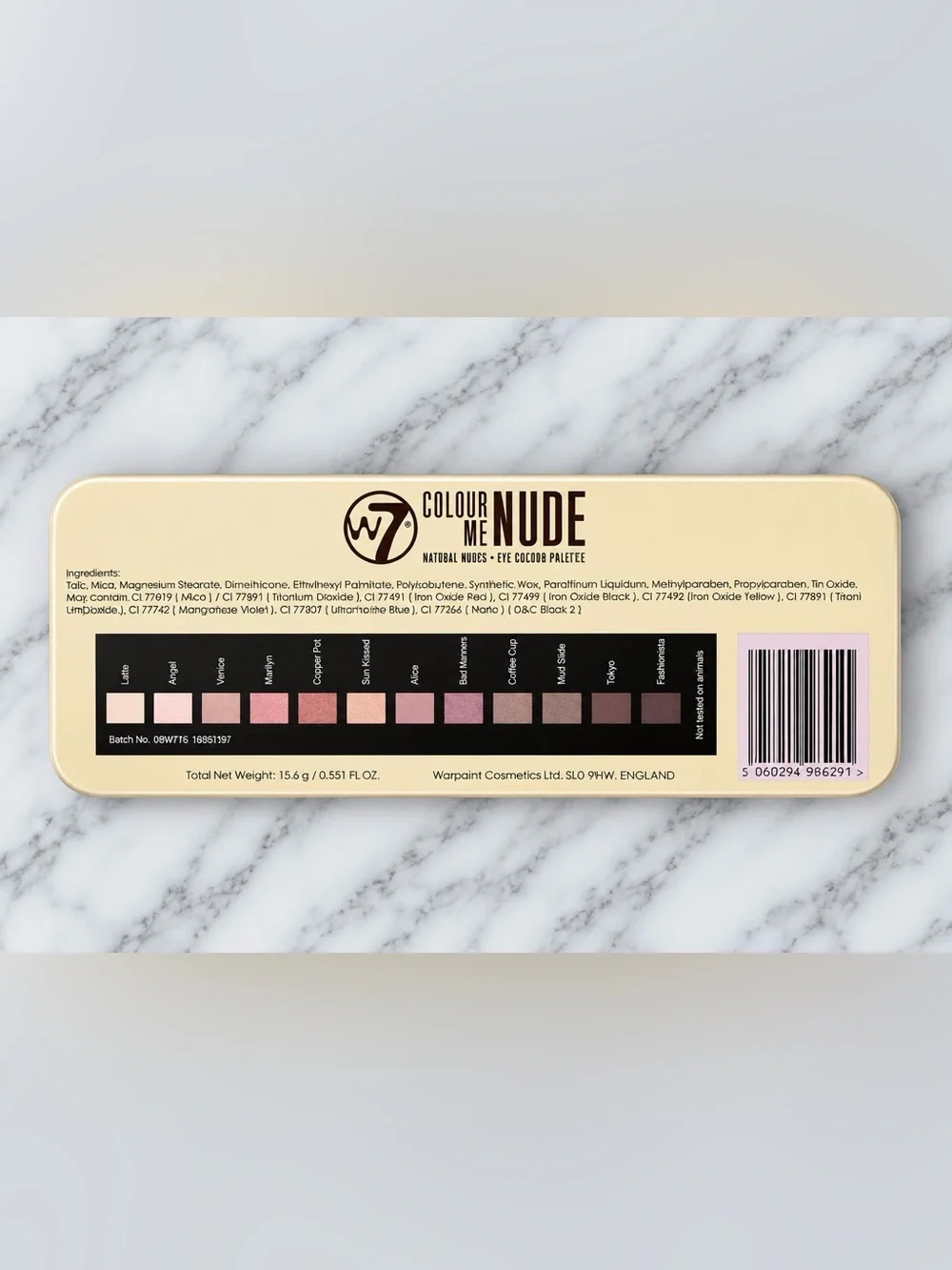W7 Colour Me Nude 12-Shade Eyeshadow Palette – NEW / UNUSED